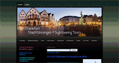 Desktop Screenshot of gaestefuehrungen-frankfurt.de