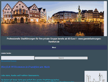 Tablet Screenshot of gaestefuehrungen-frankfurt.de